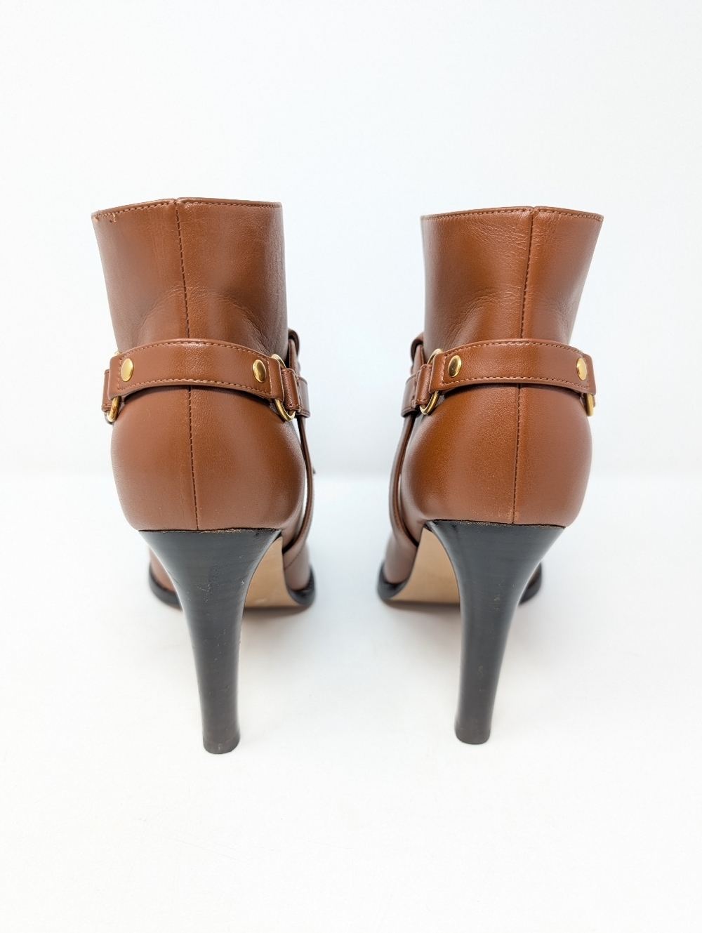 Valentino Garavani VLogo Brown Ankle Boots booties Size 37 - Picture 8 of 12
